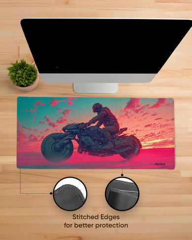 Rider of the Purple Realm EdgeGuard Desk Mat