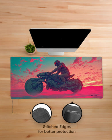 Rider of the Purple Realm EdgeGuard Desk Mat