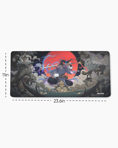 Samurai Shrine with Crimson Sun EdgeGuard Desk Mat