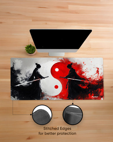 Yin Yang SamuraiClash EdgeGuard Desk Mat