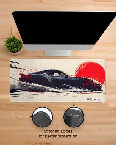 Blaze on Wheels [BREATHE] EdgeGuard Desk Mat