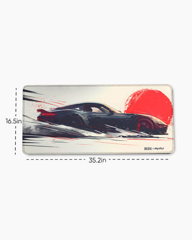 Blaze on Wheels [BREATHE] EdgeGuard Desk Mat