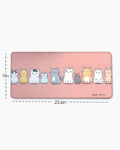 Purrfect Parade [BREATHE] EdgeGuard Desk Mat
