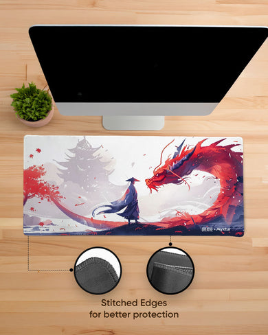 Red Dragon Horizon [BREATHE] EdgeGuard Desk Mat