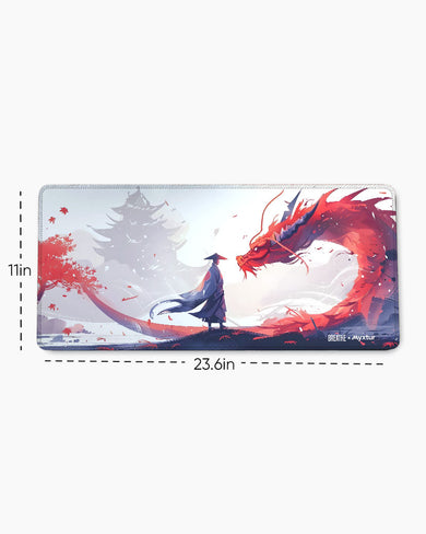 Red Dragon Horizon [BREATHE] EdgeGuard Desk Mat