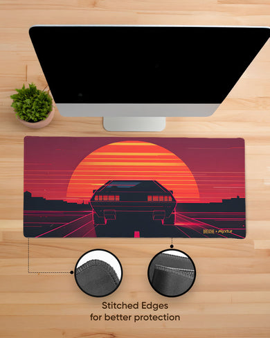 Sunset Racer [BREATHE] EdgeGuard Desk Mat