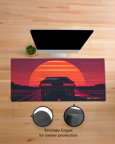 Sunset Racer [BREATHE] EdgeGuard Desk Mat