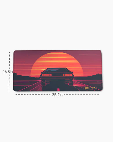 Sunset Racer [BREATHE] EdgeGuard Desk Mat