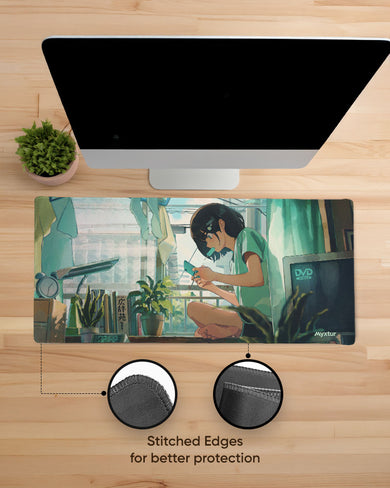Lazy-Summer-Pixel-Days EdgeGuard Desk Mat