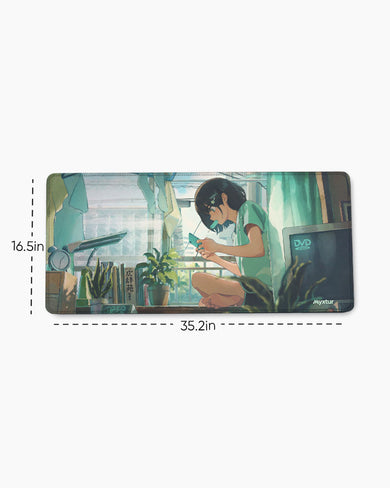 Lazy-Summer-Pixel-Days EdgeGuard Desk Mat