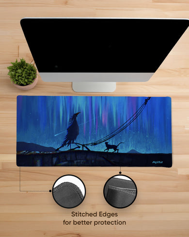 Starlit-Crossing EdgeGuard Desk Mat
