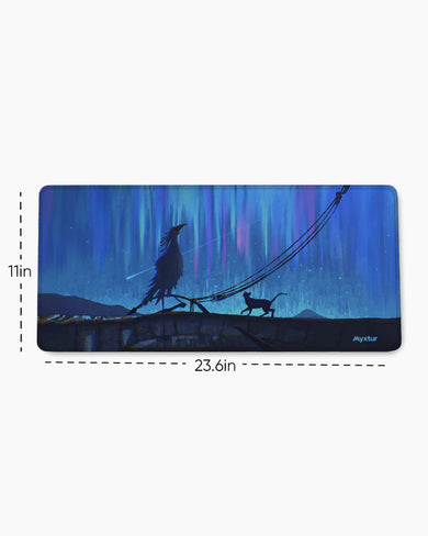Starlit-Crossing EdgeGuard Desk Mat