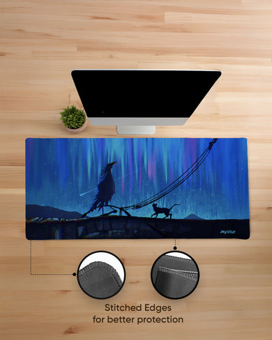 Starlit-Crossing EdgeGuard Desk Mat