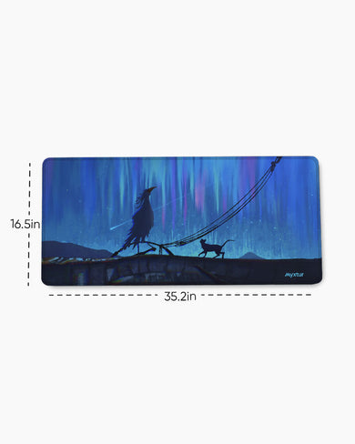 Starlit-Crossing EdgeGuard Desk Mat