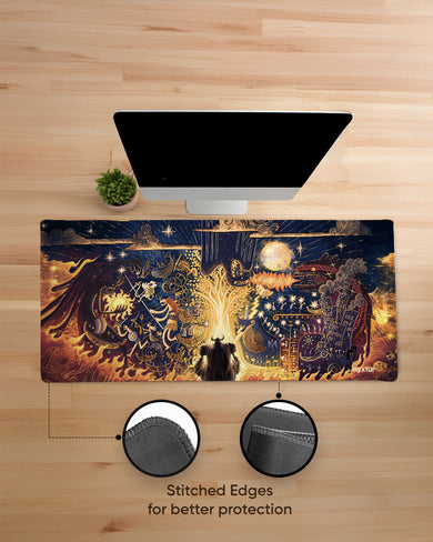 Myths-of-the-Flame EdgeGuard Desk Mat