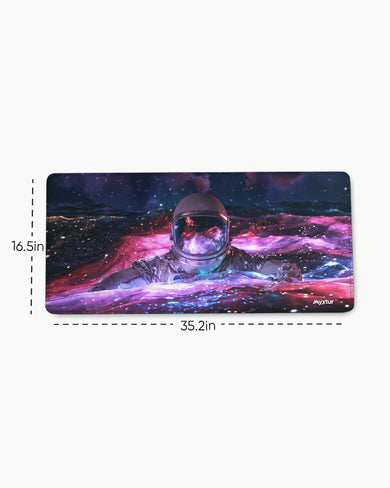Cosmic-Drift EdgeGuard Desk Mat