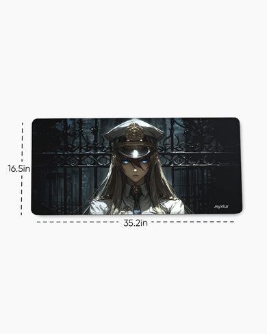 Gatekeeper-of-Midnight EdgeGuard Desk Mat