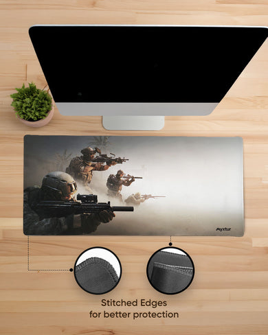 Desert-Ambush EdgeGuard Desk Mat