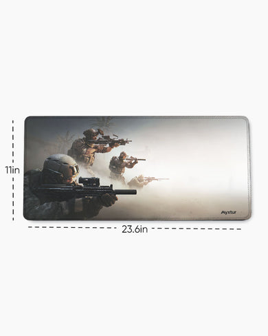Desert-Ambush EdgeGuard Desk Mat