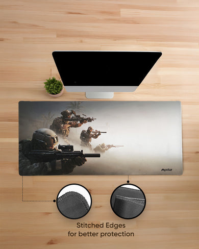 Desert-Ambush EdgeGuard Desk Mat
