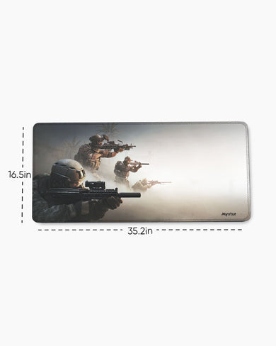 Desert-Ambush EdgeGuard Desk Mat
