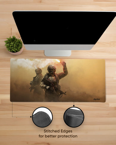 Signal-Flare EdgeGuard Desk Mat