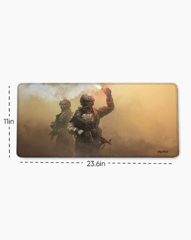 Signal-Flare EdgeGuard Desk Mat