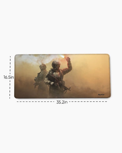 Signal-Flare EdgeGuard Desk Mat