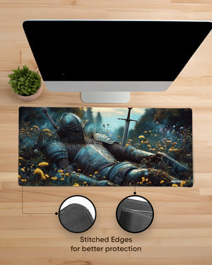The Resting Knight Gaming Desk Mat M 1