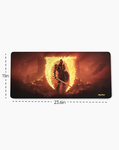 Flamebound-Sentinel EdgeGuard Desk Mat