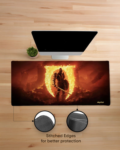 Flamebound-Sentinel EdgeGuard Desk Mat
