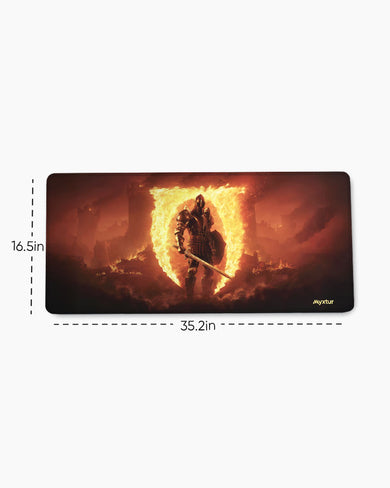 Flamebound-Sentinel EdgeGuard Desk Mat