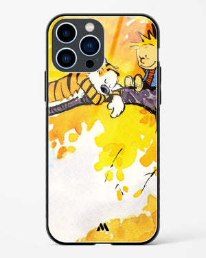 Calvin Hobbes Idyllic Life Glass Case Phone Cover (Apple)