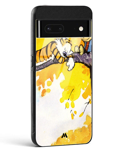 Calvin Hobbes Idyllic Life Glass Case Phone Cover (Google)