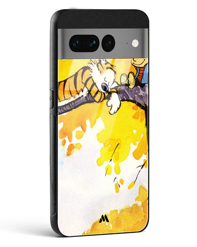 Calvin Hobbes Idyllic Life Glass Case Phone Cover (Google)