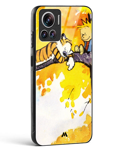 Calvin Hobbes Idyllic Life Glass Case Phone Cover (Motorola)