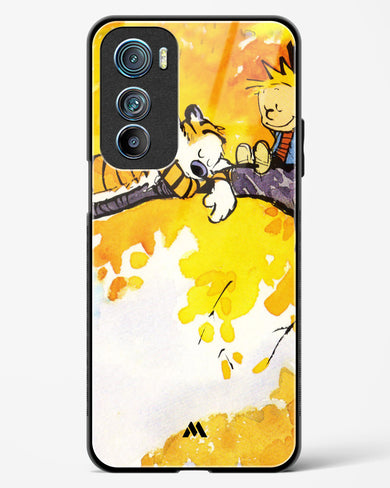 Calvin Hobbes Idyllic Life Glass Case Phone Cover (Motorola)