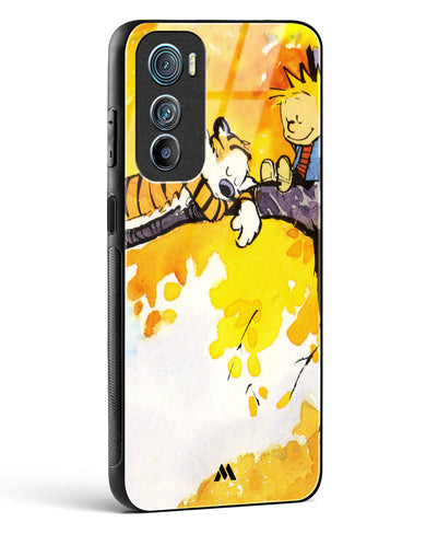 Calvin Hobbes Idyllic Life Glass Case Phone Cover (Motorola)