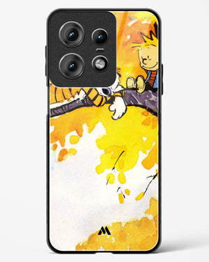 Calvin Hobbes Idyllic Life Glass Case Phone Cover (Motorola)