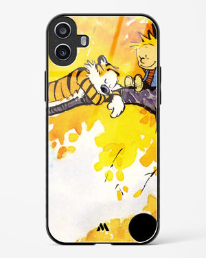 Calvin Hobbes Idyllic Life Glass Case Phone Cover (Nothing)