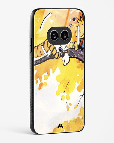Calvin Hobbes Idyllic Life Glass Case Phone Cover (Nothing)