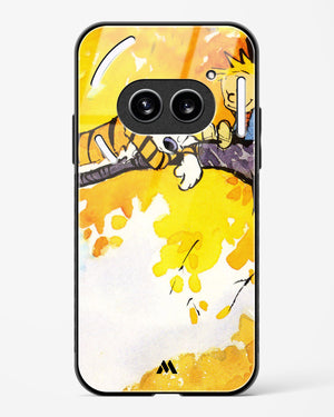 Calvin Hobbes Idyllic Life Glass Case Phone Cover (Nothing)