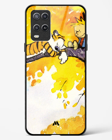 Calvin Hobbes Idyllic Life Glass Case Phone Cover-(Oppo)