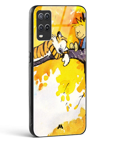 Calvin Hobbes Idyllic Life Glass Case Phone Cover-(Oppo)