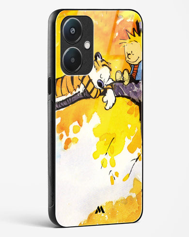 Calvin Hobbes Idyllic Life Glass Case Phone Cover-(Oppo)