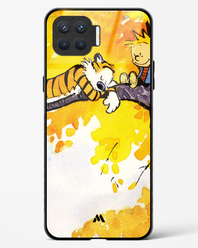 Calvin Hobbes Idyllic Life Glass Case Phone Cover-(Oppo)