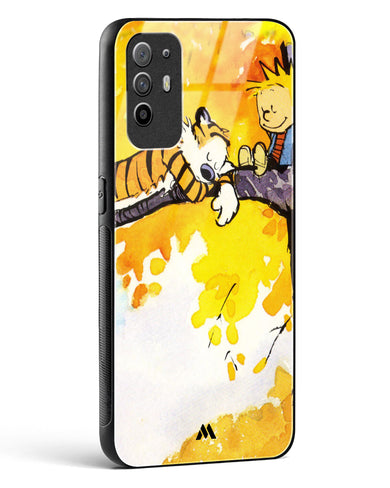 Calvin Hobbes Idyllic Life Glass Case Phone Cover-(Oppo)