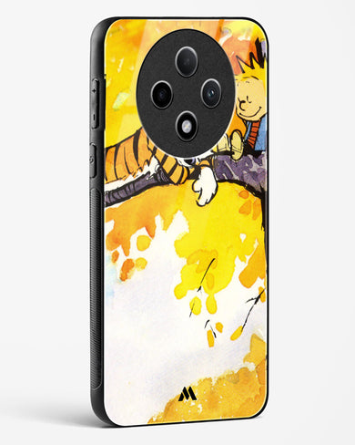 Calvin Hobbes Idyllic Life Glass Case Phone Cover (Oppo)