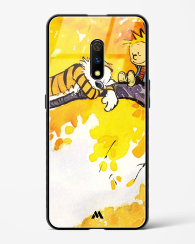 Calvin Hobbes Idyllic Life Glass Case Phone Cover-(Oppo)