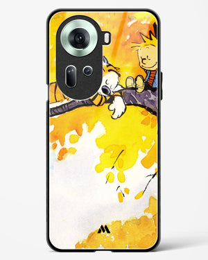 Calvin Hobbes Idyllic Life Glass Case Phone Cover (Oppo)